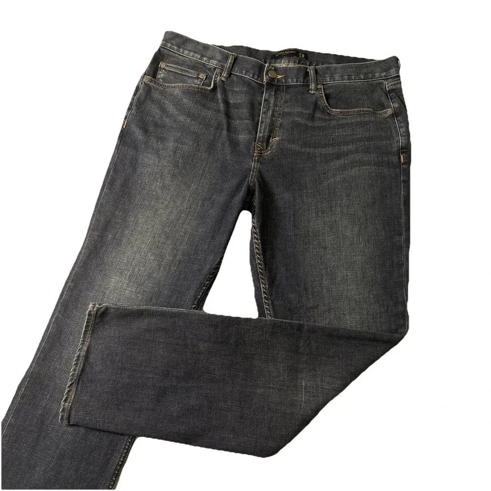 Banana Republic Slim Fit 36x32 Blue‎ Jeans STRETCH Rapid Movement Denim Dark EUC